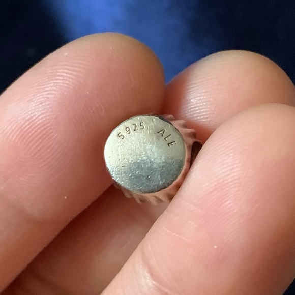 Retired Rare Pandora Pink Cupcake Bead Charm w/ CZ Stones EUC - Picture 8 of 8